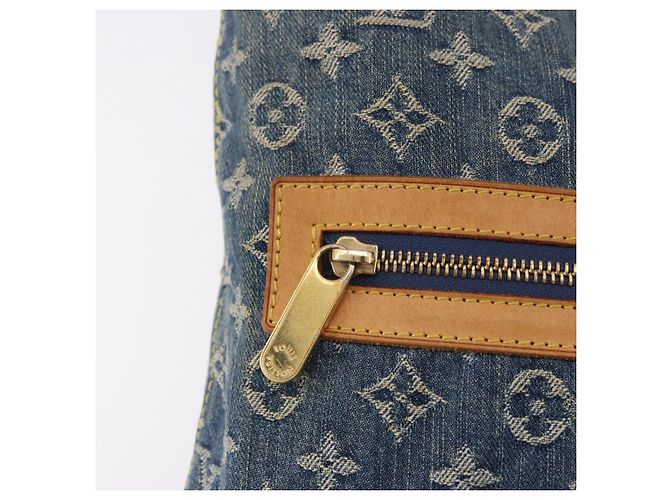 LOUIS VUITTON Monogram Denim Buggy GM Shoulder Bag Blue M95048 LV Auth 184988V - vista 16