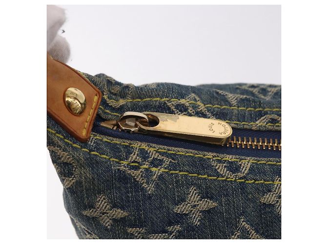 LOUIS VUITTON Monogram Denim Buggy GM Shoulder Bag Blue M95048 LV Auth 184988V - vista 17