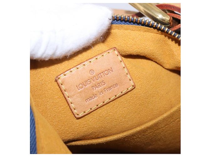 LOUIS VUITTON Monogram Denim Buggy GM Shoulder Bag Blue M95048 LV Auth 184988V - vista 18