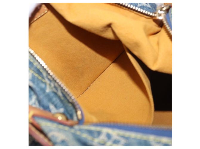 LOUIS VUITTON Monogram Denim Buggy GM Shoulder Bag Blue M95048 LV Auth 184988V - vista 22