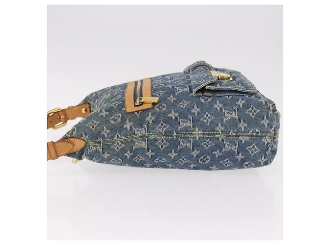 LOUIS VUITTON Monogram Denim Buggy GM Shoulder Bag Blue M95048 LV Auth 184988V - vista 6