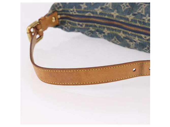 LOUIS VUITTON Monogram Denim Buggy GM Shoulder Bag Blue M95048 LV Auth 184988V - vista 8