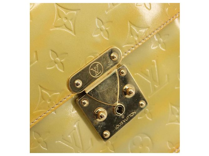 LOUIS VUITTON Monogram Vernis Spring street Hand Bag Gris M91029 LV Auth 184834 Grigio - vista 14