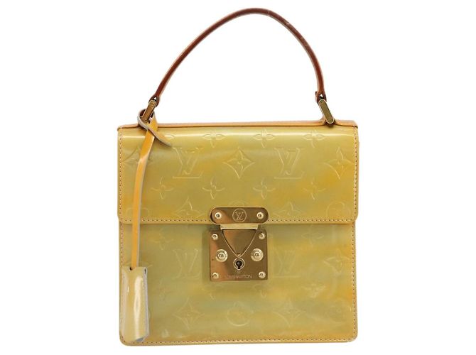 LOUIS VUITTON Monogram Vernis Spring street Hand Bag Gris M91029 LV Auth 184834 Grigio - vista 2