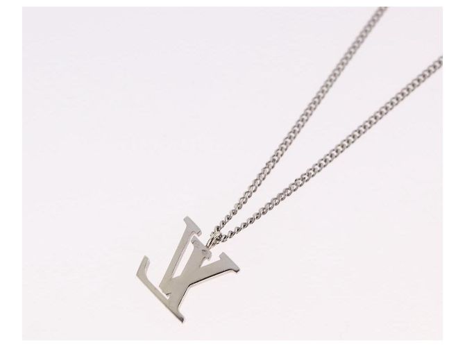 Collana LOUIS VUITTON LV Initials 18K Oro (750) Oro Bianco Autentica 184383SAV D'oro - vista 9