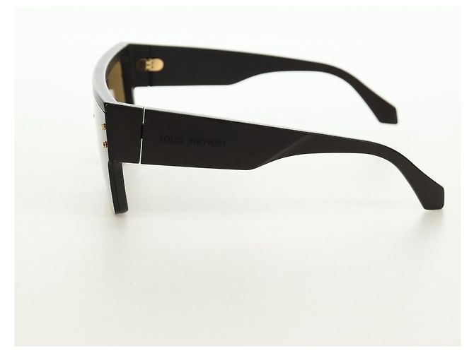 Occhiali da sole LOUIS VUITTON plastica Nero Z1671E LV Auth 184690M - vista 4