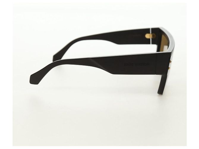Occhiali da sole LOUIS VUITTON plastica Nero Z1671E LV Auth 184690M - vista 5