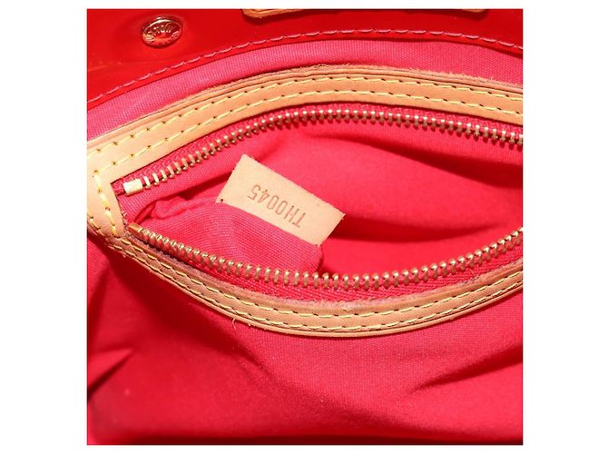 LOUIS VUITTON Borsa Monogram Vernis Reade PM Rosso Rouge M91088 LV Auth ti3946 - vista 12