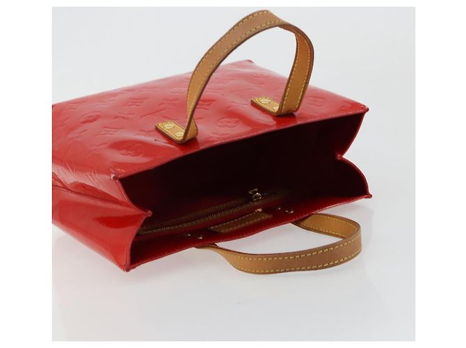 LOUIS VUITTON Borsa Monogram Vernis Reade PM Rosso Rouge M91088 LV Auth ti3946 - vista 14
