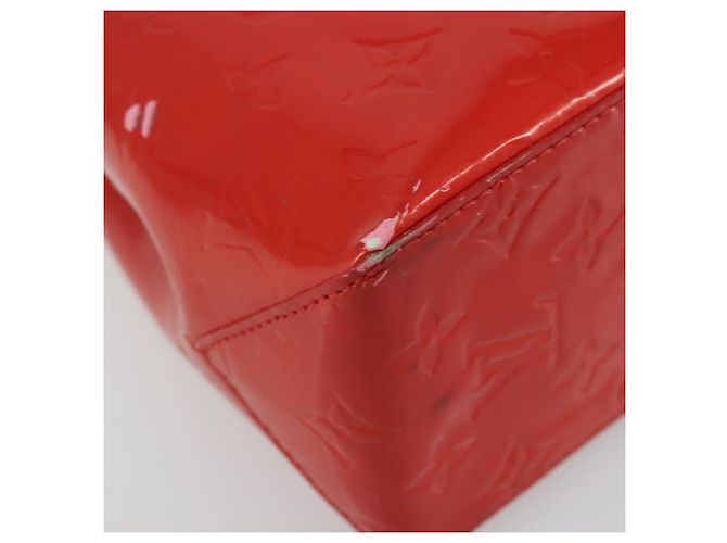 LOUIS VUITTON Borsa Monogram Vernis Reade PM Rosso Rouge M91088 LV Auth ti3946 - vista 17