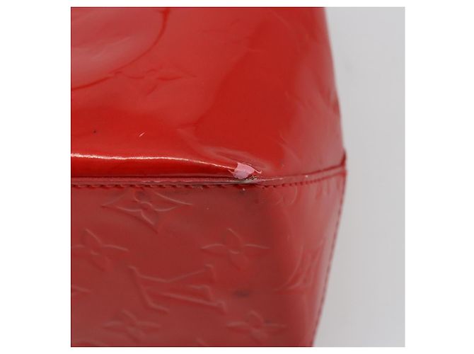 LOUIS VUITTON Borsa Monogram Vernis Reade PM Rosso Rouge M91088 LV Auth ti3946 - vista 18