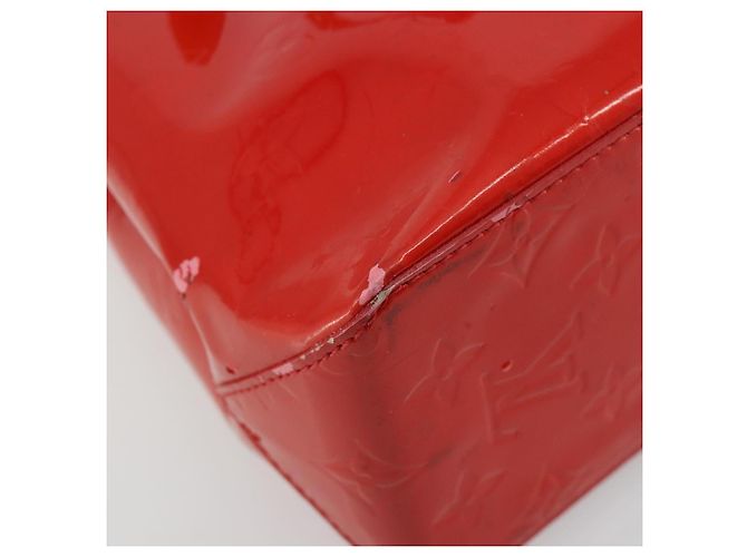 LOUIS VUITTON Borsa Monogram Vernis Reade PM Rosso Rouge M91088 LV Auth ti3946 - vista 19