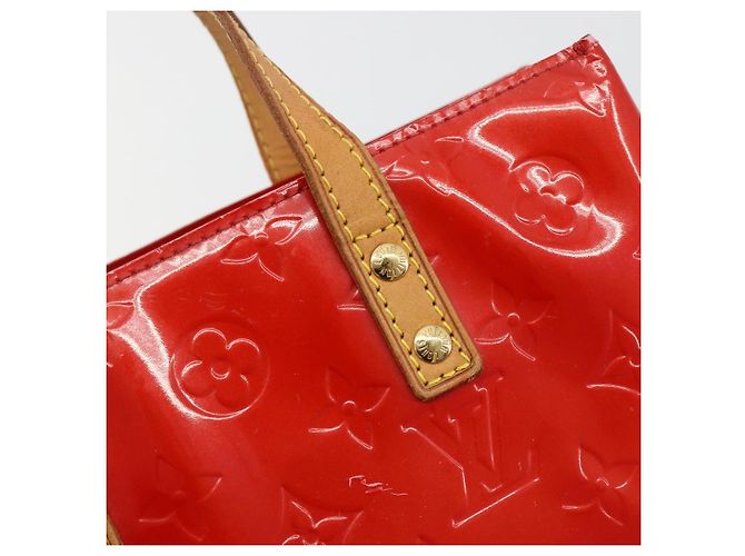 LOUIS VUITTON Borsa Monogram Vernis Reade PM Rosso Rouge M91088 LV Auth ti3946 - vista 20