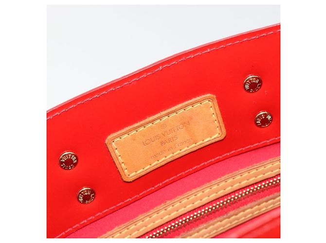 LOUIS VUITTON Borsa Monogram Vernis Reade PM Rosso Rouge M91088 LV Auth ti3946 - vista 21