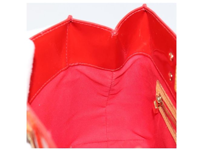 LOUIS VUITTON Borsa Monogram Vernis Reade PM Rosso Rouge M91088 LV Auth ti3946 - vista 23