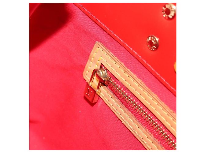 LOUIS VUITTON Borsa Monogram Vernis Reade PM Rosso Rouge M91088 LV Auth ti3946 - vista 24