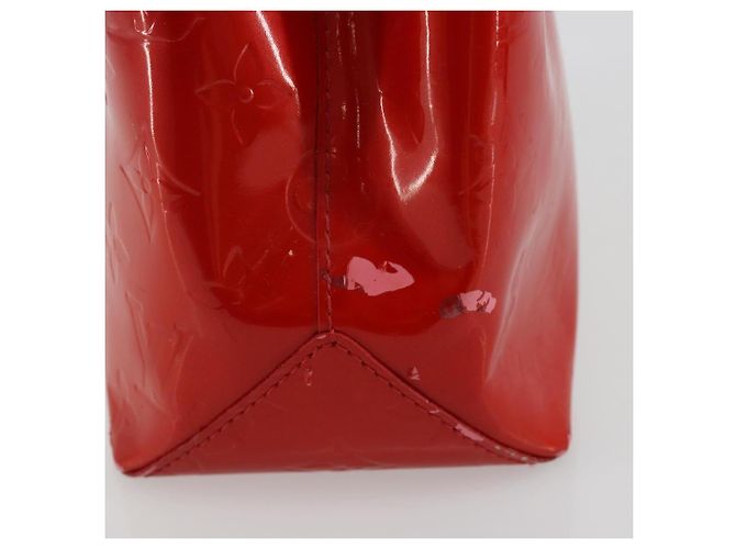 LOUIS VUITTON Borsa Monogram Vernis Reade PM Rosso Rouge M91088 LV Auth ti3946 - vista 4