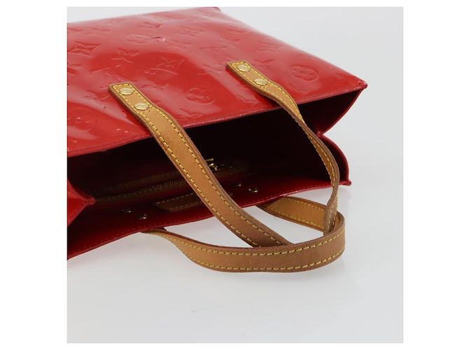 LOUIS VUITTON Borsa Monogram Vernis Reade PM Rosso Rouge M91088 LV Auth ti3946 - vista 8