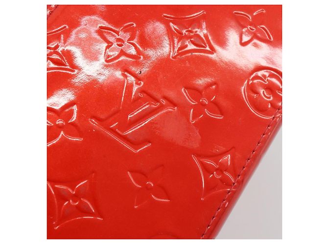 LOUIS VUITTON Borsa Monogram Vernis Reade PM Rosso Rouge M91088 LV Auth ti3946 - vista 9