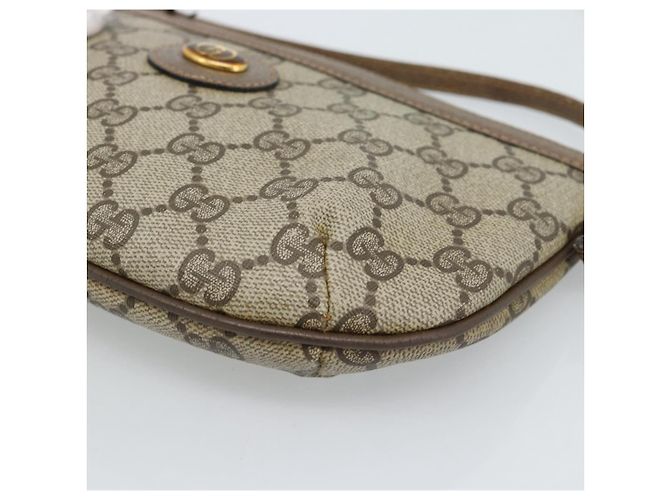 GUCCI GG Supreme Schultertasche PVC Beige Gold 904 02 020 Auth 184952 Golden - Ansicht 10