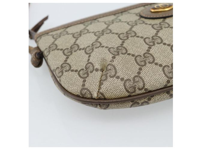 GUCCI GG Supreme Schultertasche PVC Beige Gold 904 02 020 Auth 184952 Golden - Ansicht 11