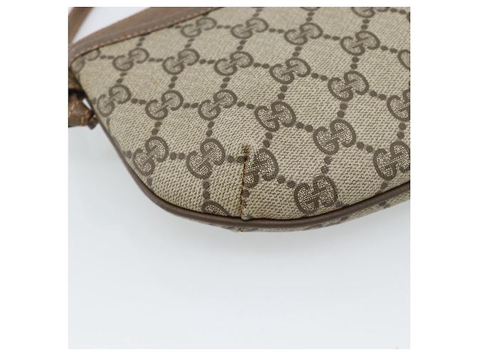 GUCCI GG Supreme Schultertasche PVC Beige Gold 904 02 020 Auth 184952 Golden - Ansicht 13