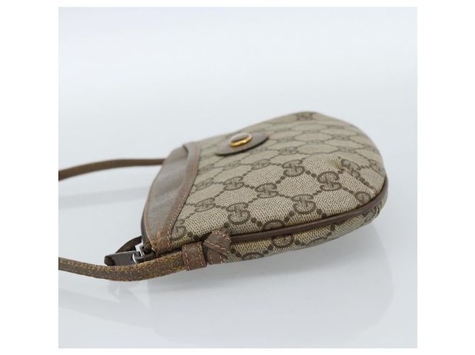 GUCCI GG Supreme Schultertasche PVC Beige Gold 904 02 020 Auth 184952 Golden - Ansicht 4