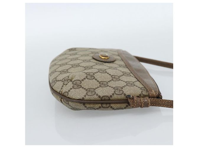 GUCCI GG Supreme Schultertasche PVC Beige Gold 904 02 020 Auth 184952 Golden - Ansicht 5
