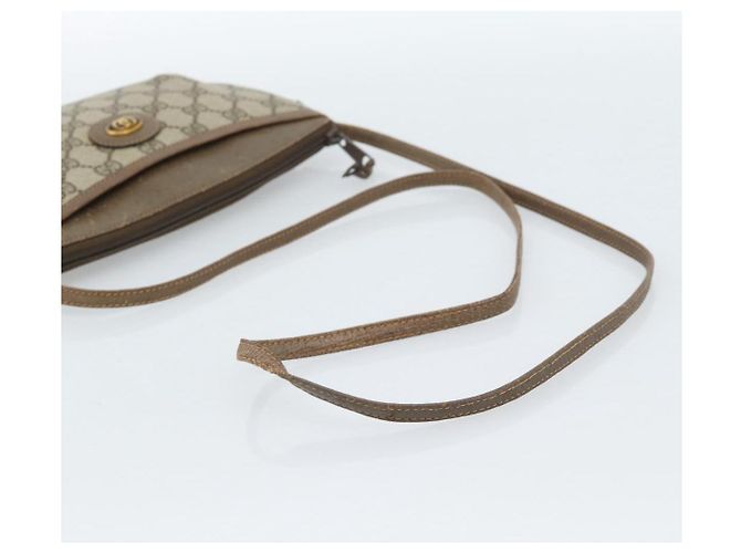 GUCCI GG Supreme Schultertasche PVC Beige Gold 904 02 020 Auth 184952 Golden - Ansicht 7