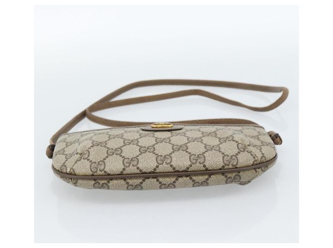 GUCCI GG Supreme Schultertasche PVC Beige Gold 904 02 020 Auth 184952 Golden - Ansicht 9
