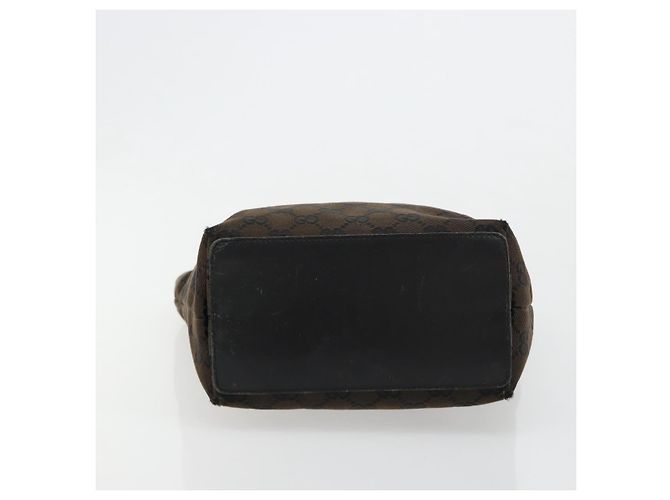 Borsa GUCCI GG Canvas Nera Oro 002 1099 Auth ka4695 Nero D'oro - vista 9