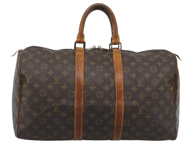 LOUIS VUITTON Monogram Keepall 45 Boston Bag M41428 LV Auth ar13921 - view 2