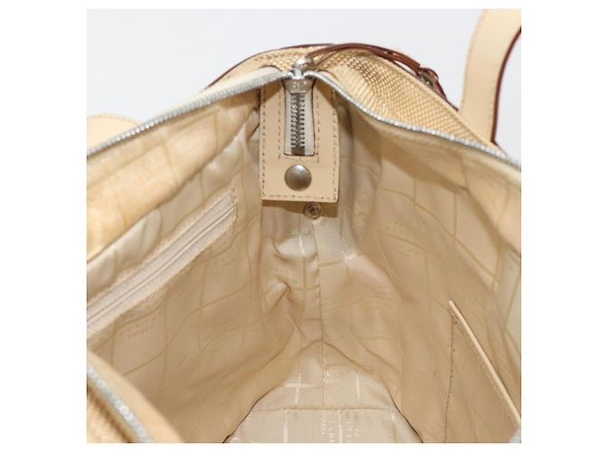 Céline CELINE Tote Bag Canvas Beige Gold CC Auth ti3959 Golden - Ansicht 19
