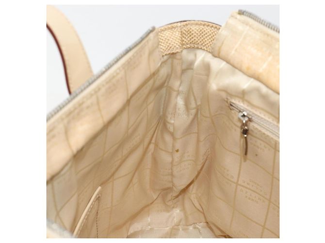 Céline CELINE Tote Bag Canvas Beige Gold CC Auth ti3959 Golden - Ansicht 20