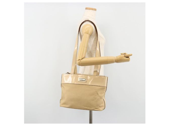 Céline CELINE Tote Bag Canvas Beige Gold CC Auth ti3959 Golden - Ansicht 24