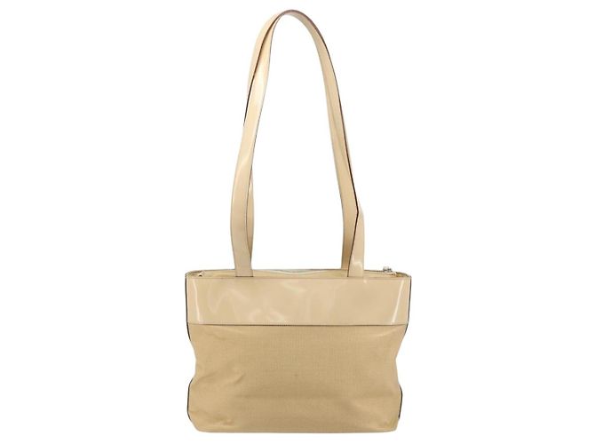Céline CELINE Tote Bag Canvas Beige Gold CC Auth ti3959 Golden - Ansicht 3
