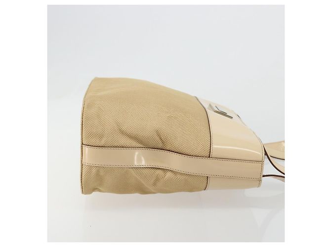 Céline CELINE Tote Bag Canvas Beige Gold CC Auth ti3959 Golden - Ansicht 4