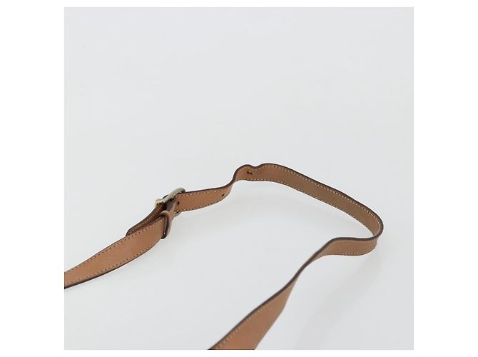 Céline Borsa a tracolla CELINE in tela Macadam PVC Pelle Marrone Oro Auth bs35574 D'oro - vista 8