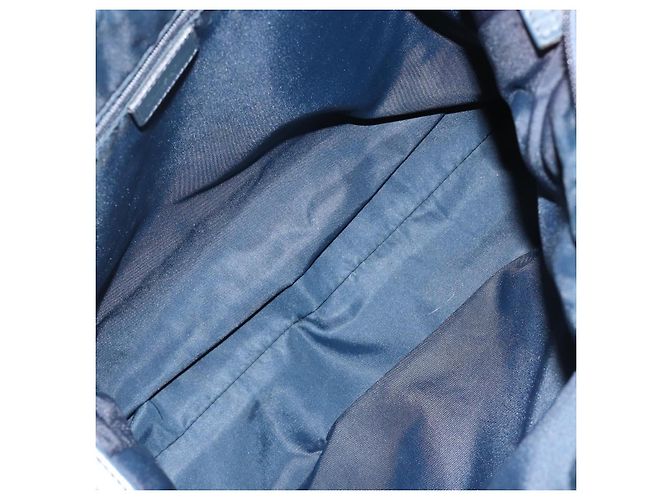 Borsa a tracolla Christian Dior Trotter Canvas Navy Silver Auth 184967A Argento Blu navy - vista 17
