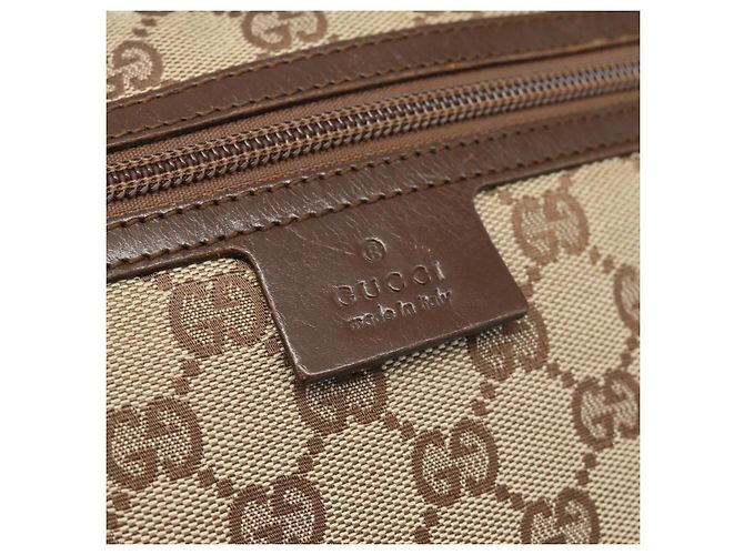 Borsa a Spalla GUCCI GG Canvas Beige Argento 90476 Auth ep14683 - vista 15
