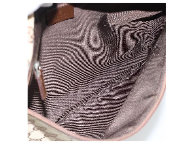 Borsa a Spalla GUCCI GG Canvas Beige Argento 90476 Auth ep14683 - vista 18