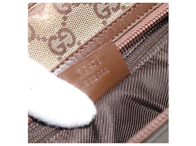 Borsa a Spalla GUCCI GG Canvas Beige Argento 90476 Auth ep14683 - vista 24