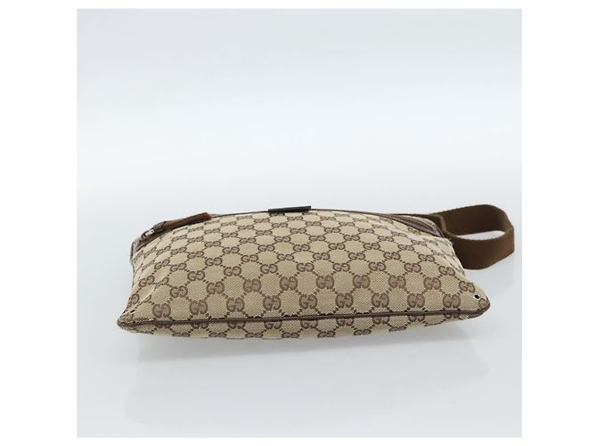 Borsa a Spalla GUCCI GG Canvas Beige Argento 90476 Auth ep14683 - vista 9