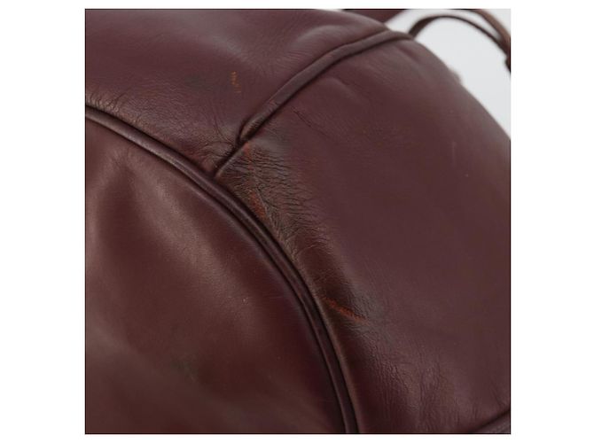 CARTIER Must Line Borsa a Spalla in Pelle Bordeaux Oro Auth bs35510 D'oro Bordò - vista 10