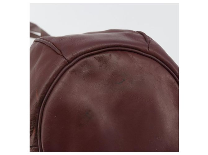 CARTIER Must Line Borsa a Spalla in Pelle Bordeaux Oro Auth bs35510 D'oro Bordò - vista 14