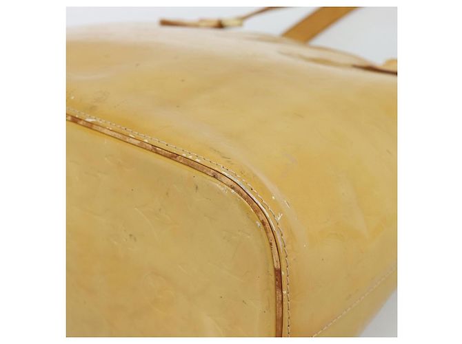 LOUIS VUITTON Borsa Monogram Vernis Houston Beige M91004 LV Auth ti3941 - vista 10
