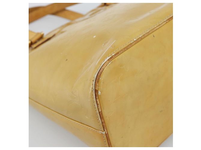 LOUIS VUITTON Borsa Monogram Vernis Houston Beige M91004 LV Auth ti3941 - vista 13