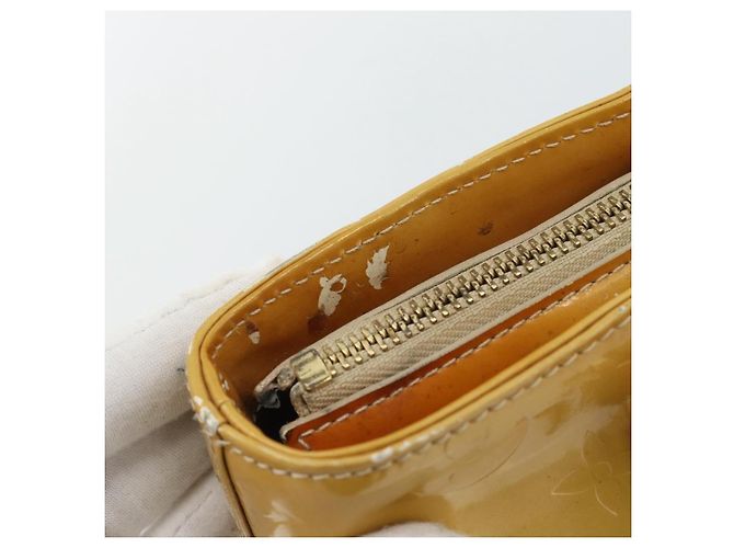 LOUIS VUITTON Borsa Monogram Vernis Houston Beige M91004 LV Auth ti3941 - vista 15