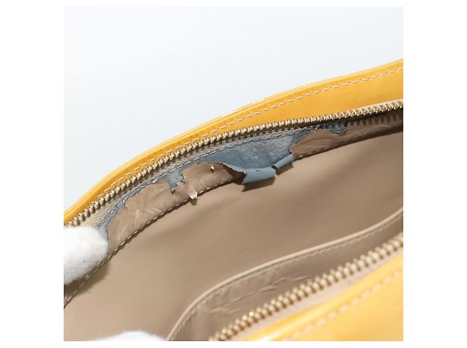 LOUIS VUITTON Borsa Monogram Vernis Houston Beige M91004 LV Auth ti3941 - vista 16