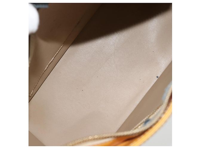 LOUIS VUITTON Borsa Monogram Vernis Houston Beige M91004 LV Auth ti3941 - vista 17